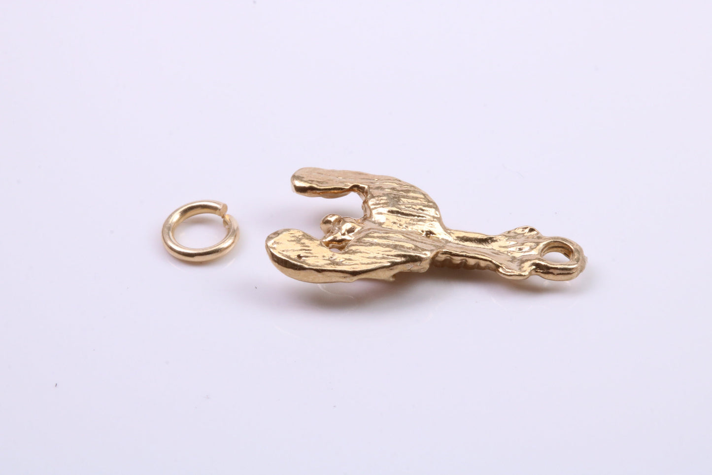 Lobster Charm, Traditional Charm, Made from Solid 9ct Yellow Gold, British Hallmarked, Complete with Attachment Link