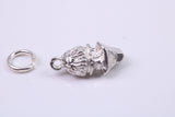 Shakespeare Charm, Traditional Charm, Made from Solid 925 Grade Sterling Silver, Complete with Attachment Link