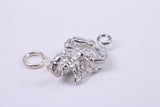 Scorpio Zodiac Sign Charm, Traditional Charm, Made from Solid 925 Grade Sterling Silver, Complete with Attachment Link