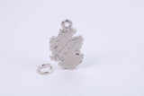 Map of Scotland Charm, Traditional Charm, Made from Solid 925 Grade Sterling Silver, Complete with Attachment Link
