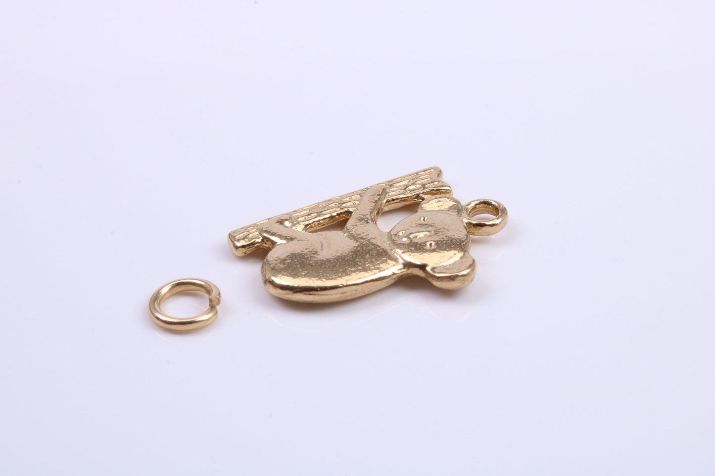 Koala Bear Charm, Traditional Charm, Made from Solid 9ct Yellow Gold, British Hallmarked, Complete with Attachment Link
