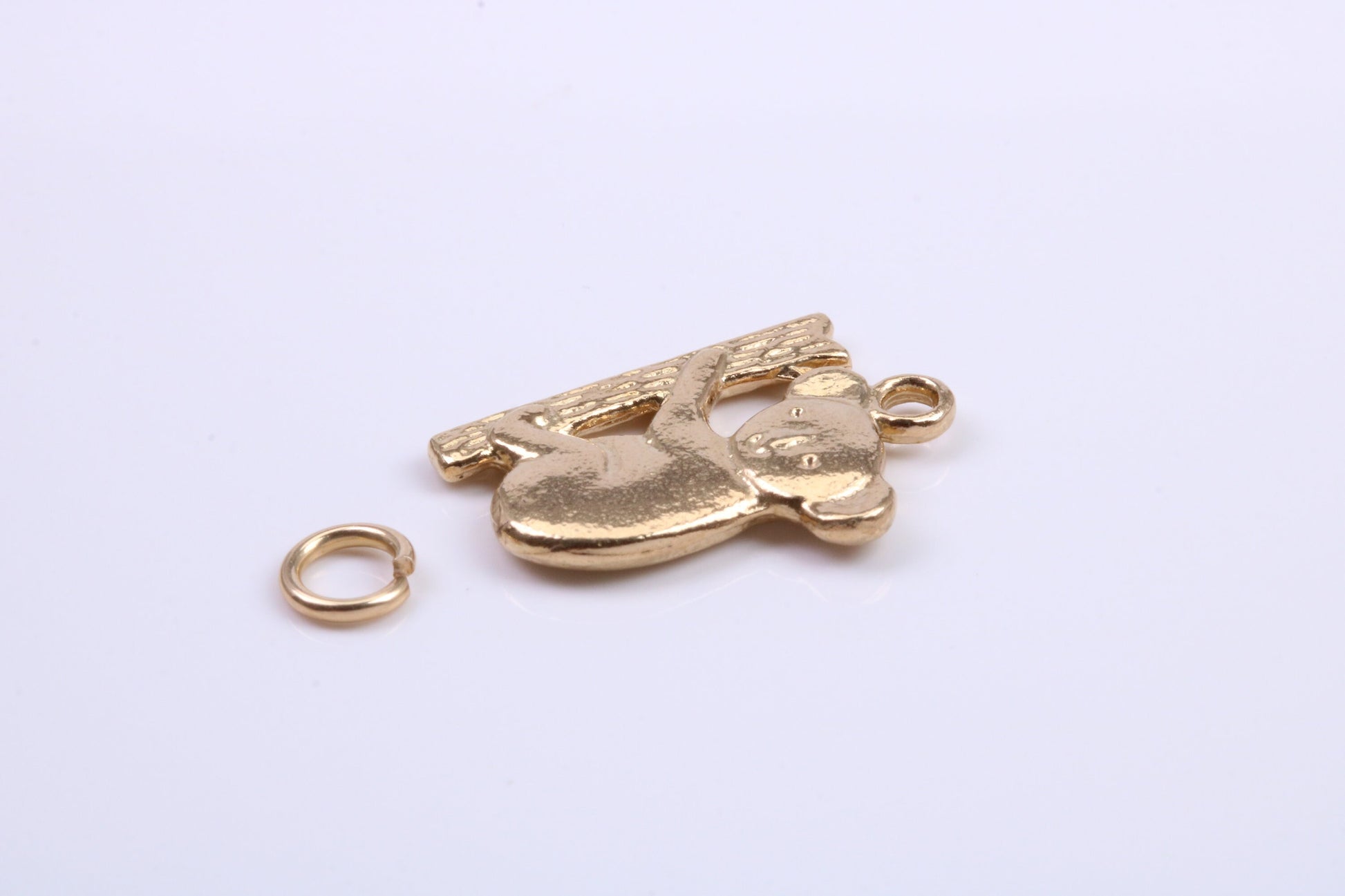 Koala Bear Charm, Traditional Charm, Made from Solid 9ct Yellow Gold, British Hallmarked, Complete with Attachment Link