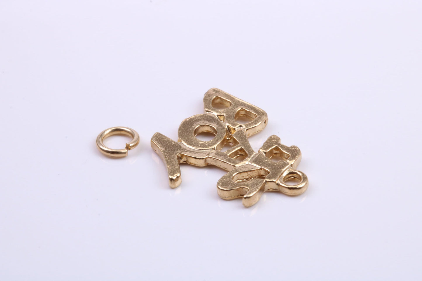 It's A Boy Charm, Traditional Charm, Made from Solid 9ct Yellow Gold, British Hallmarked, Complete with Attachment Link