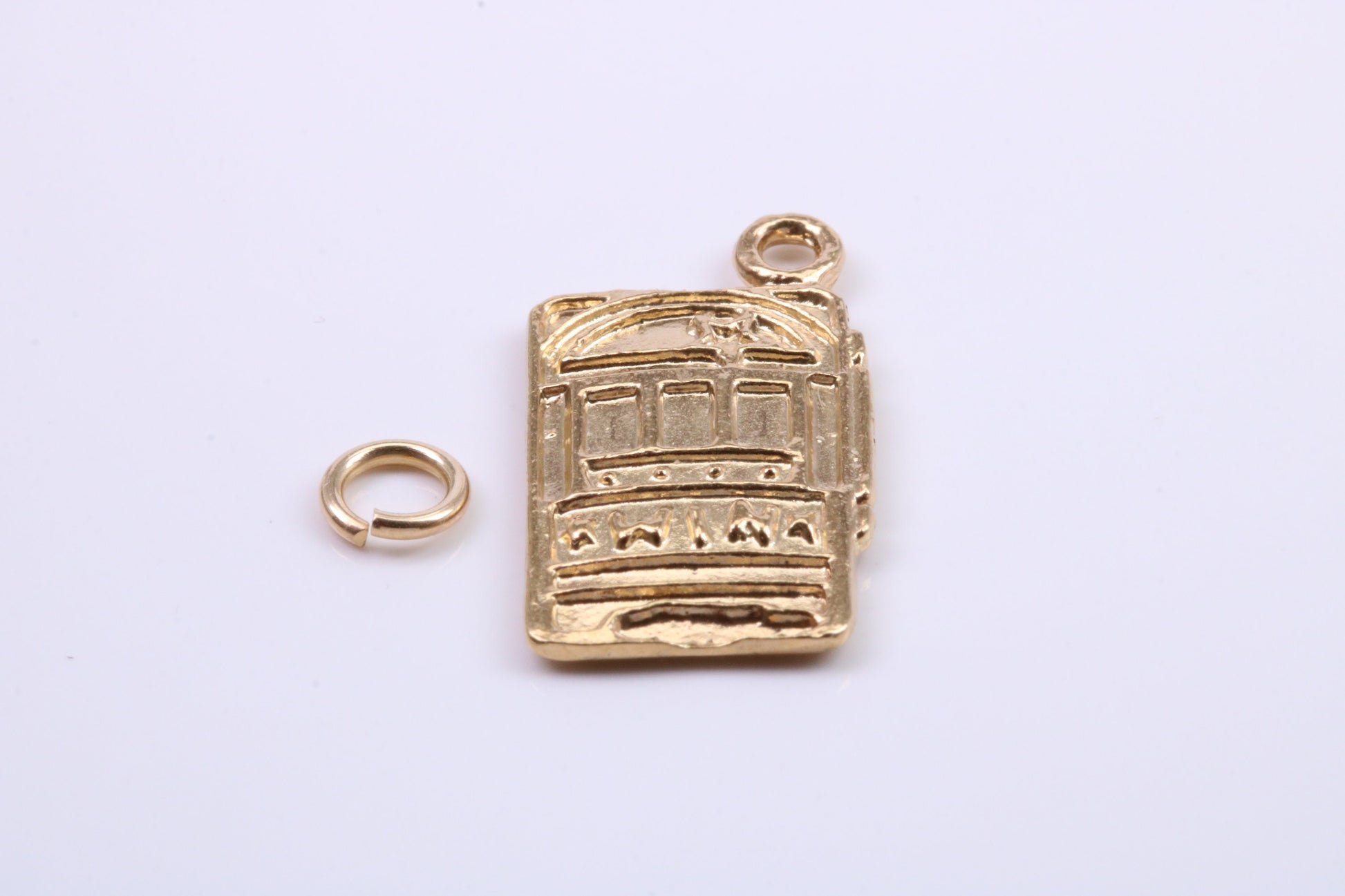 Slot Machine Charm, Traditional Charm, Made from Solid 9ct Yellow Gold, British Hallmarked, Complete with Attachment Link