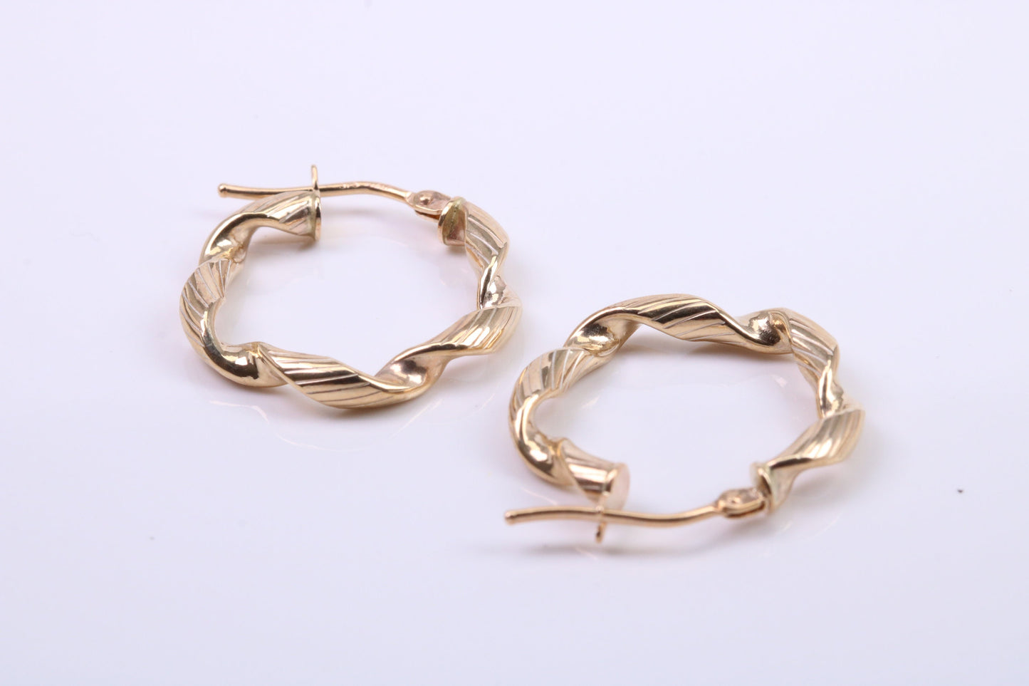 20 mm Round Hoop Creole Earrings Made from Solid 9ct Yellow Gold