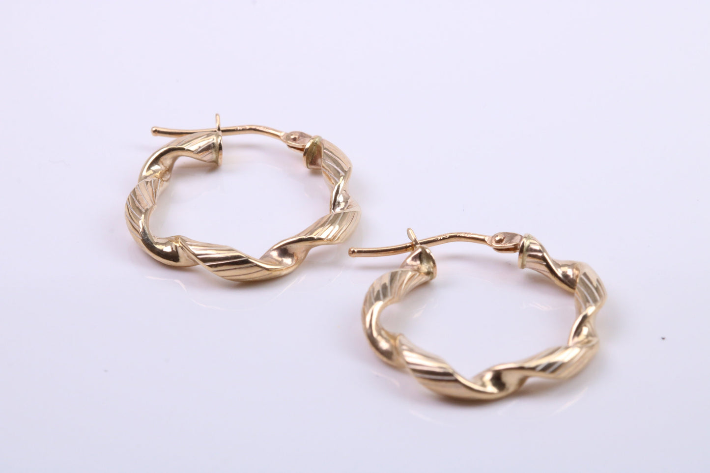 20 mm Round Hoop Creole Earrings Made from Solid 9ct Yellow Gold