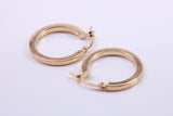 20 mm Round Hoop Creole Earrings Made from 9ct Yellow Gold