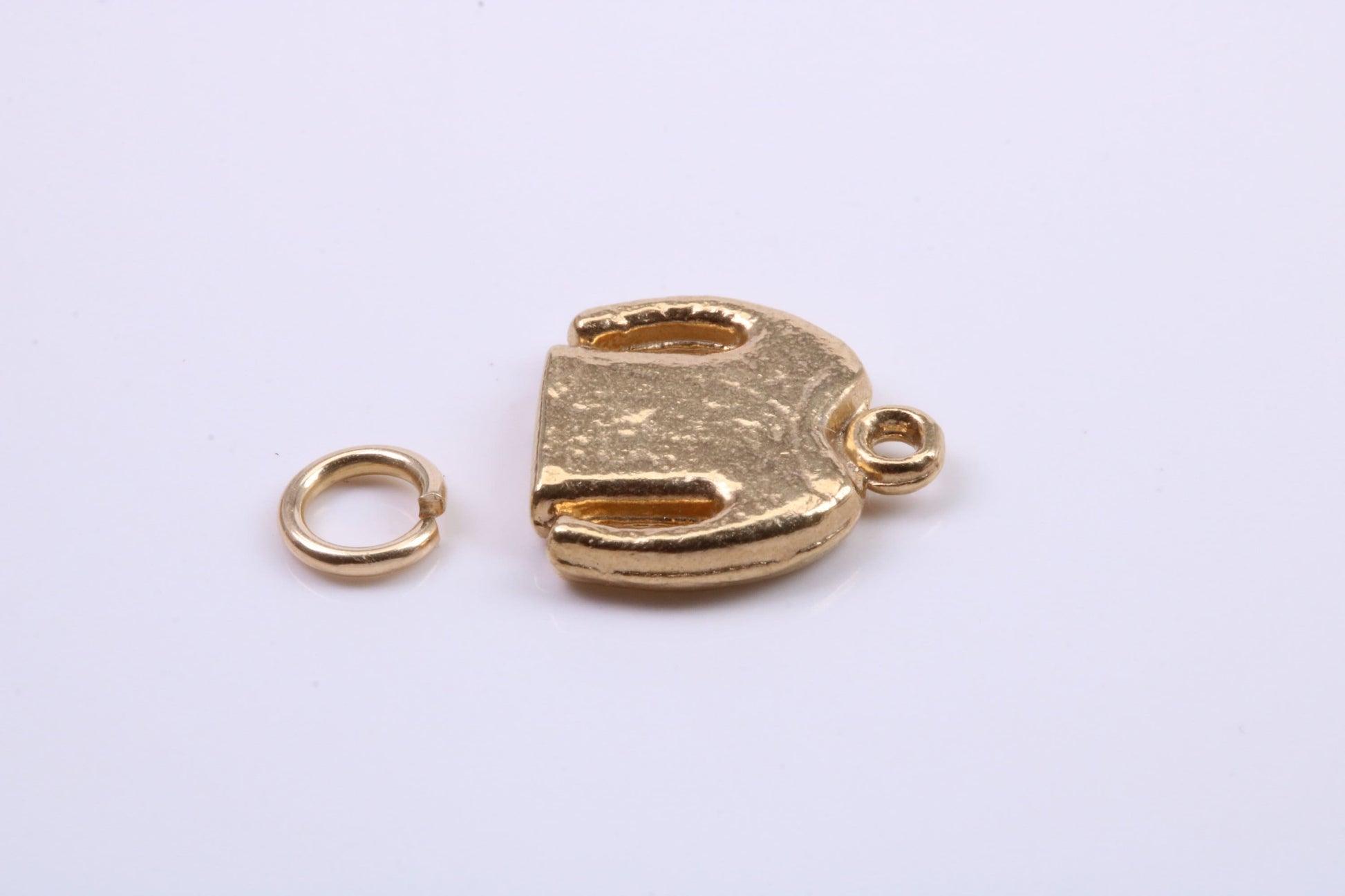 Jumper Charm, Traditional Charm, Made from Solid 9ct Yellow Gold, British Hallmarked, Complete with Attachment Link