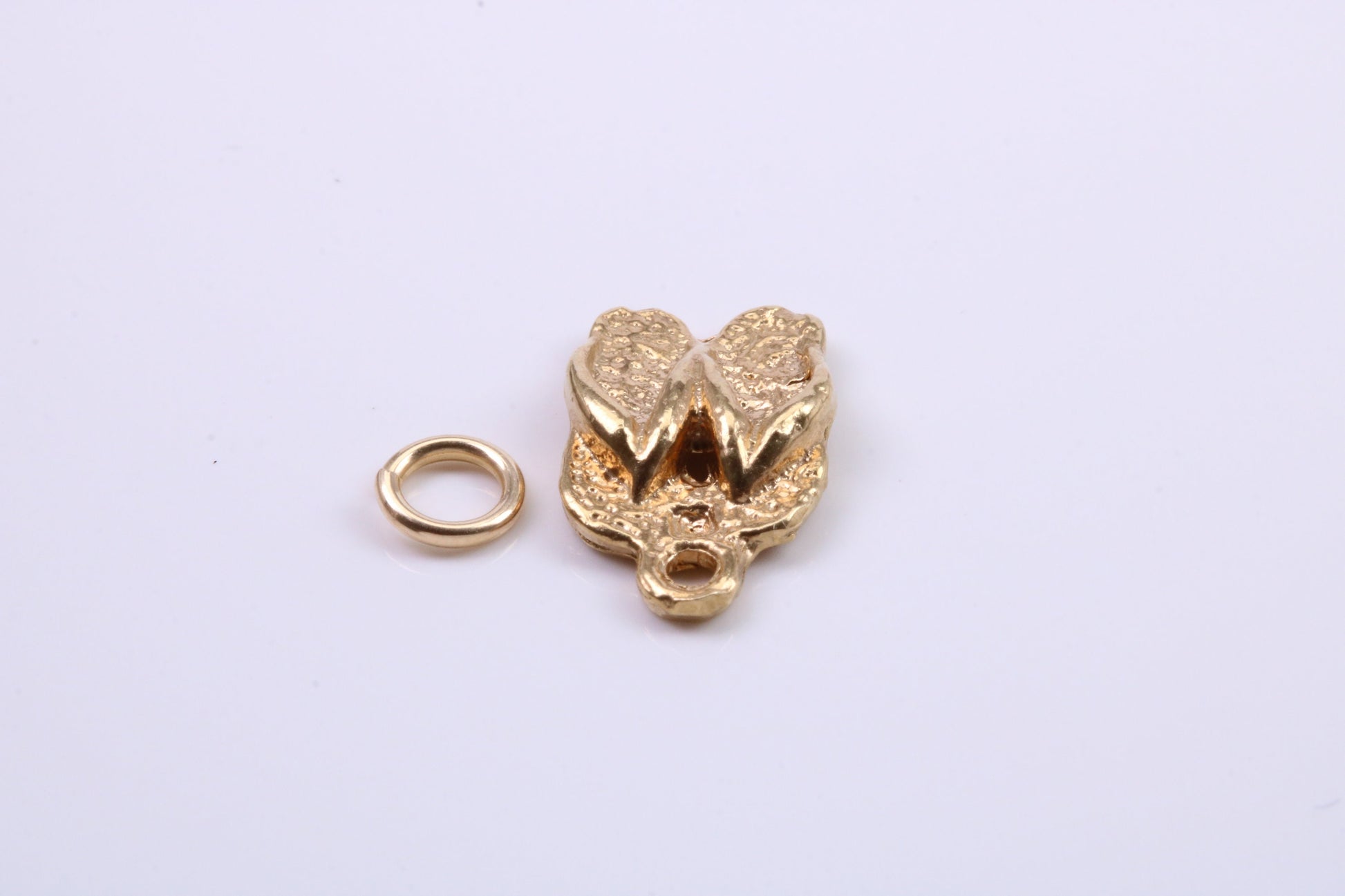 Flip Flops Charm, Traditional Charm, Made from Solid 9ct Yellow Gold, British Hallmarked, Complete with Attachment Link