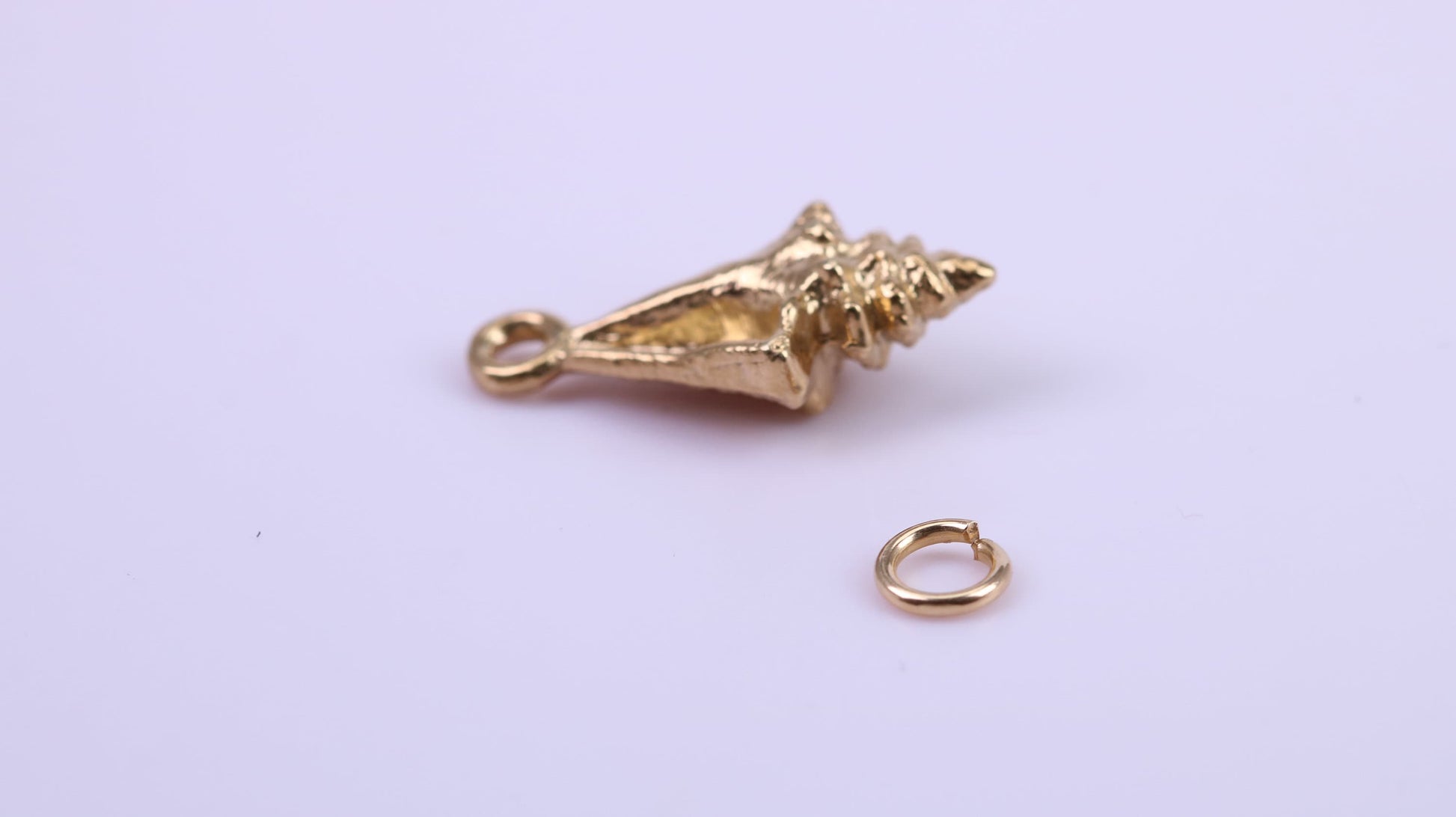 Wizards Hat Charm, Traditional Charm, Made from Solid 9ct Yellow Gold, British Hallmarked, Complete with Attachment Link