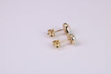 Natural Teardrop cut Opal set Stud Earrings Made from Solid Yellow Gold