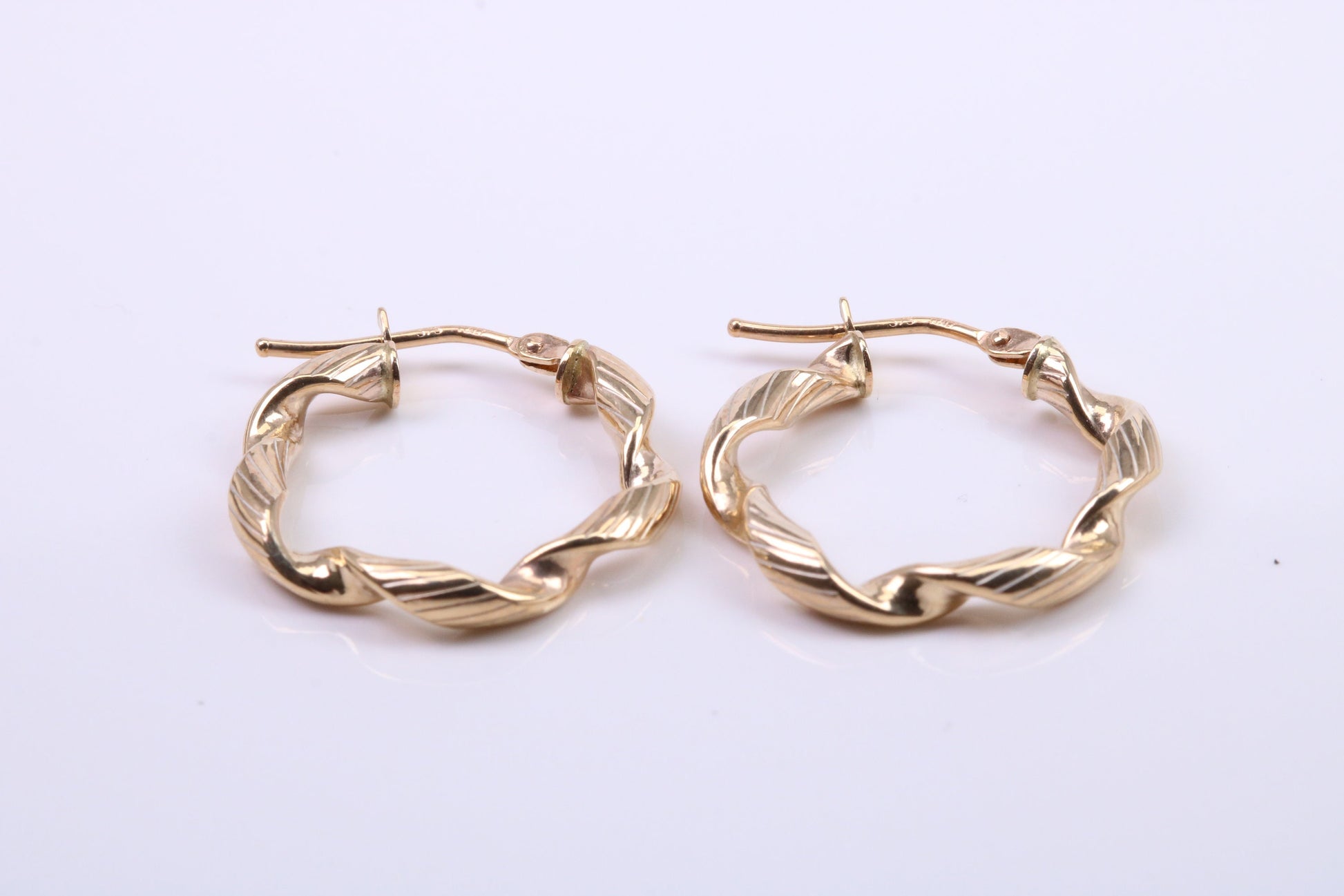 20 mm Round Hoop Creole Earrings Made from Solid 9ct Yellow Gold