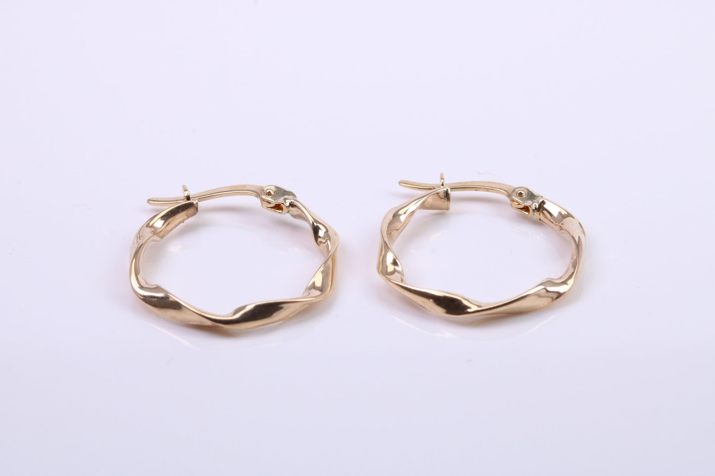 20 mm Round Hoop Creole Earrings Made from 9ct Yellow Gold