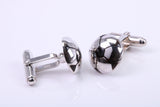 Black Onyx set Round Solid Silver Cufflinks