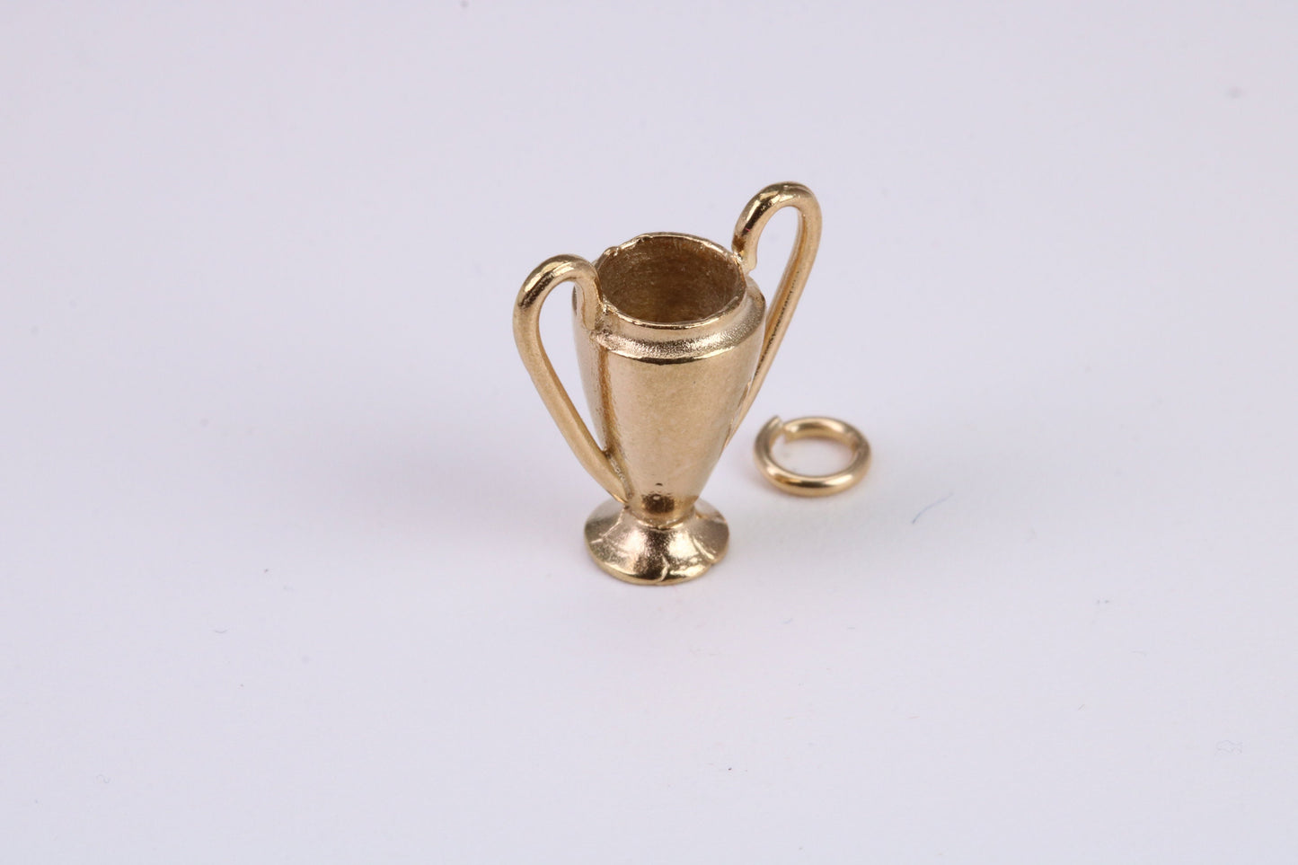 Sports Trophy Charm, Traditional Charm, Made From Solid Yellow Gold with British Hallmark, Complete with Attachment Link