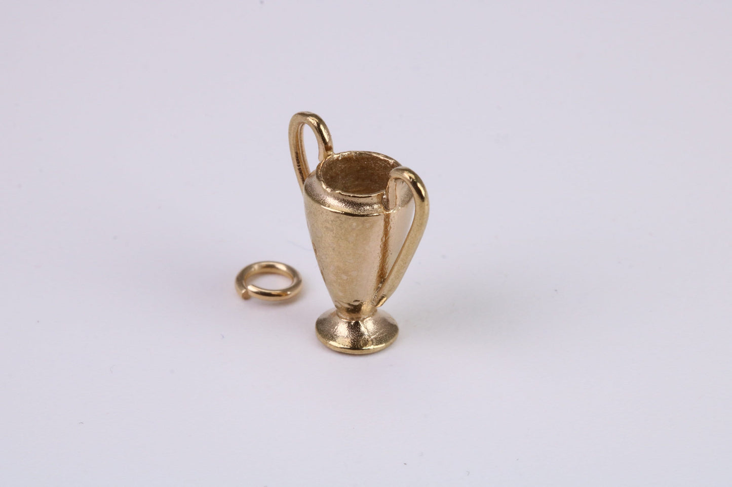 Sports Trophy Charm, Traditional Charm, Made From Solid Yellow Gold with British Hallmark, Complete with Attachment Link
