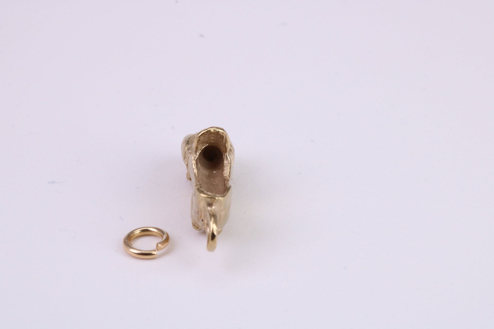 Football Boots Charm, Traditional Charm, Made From Solid Yellow Gold with British Hallmark, Complete with Attachment Link
