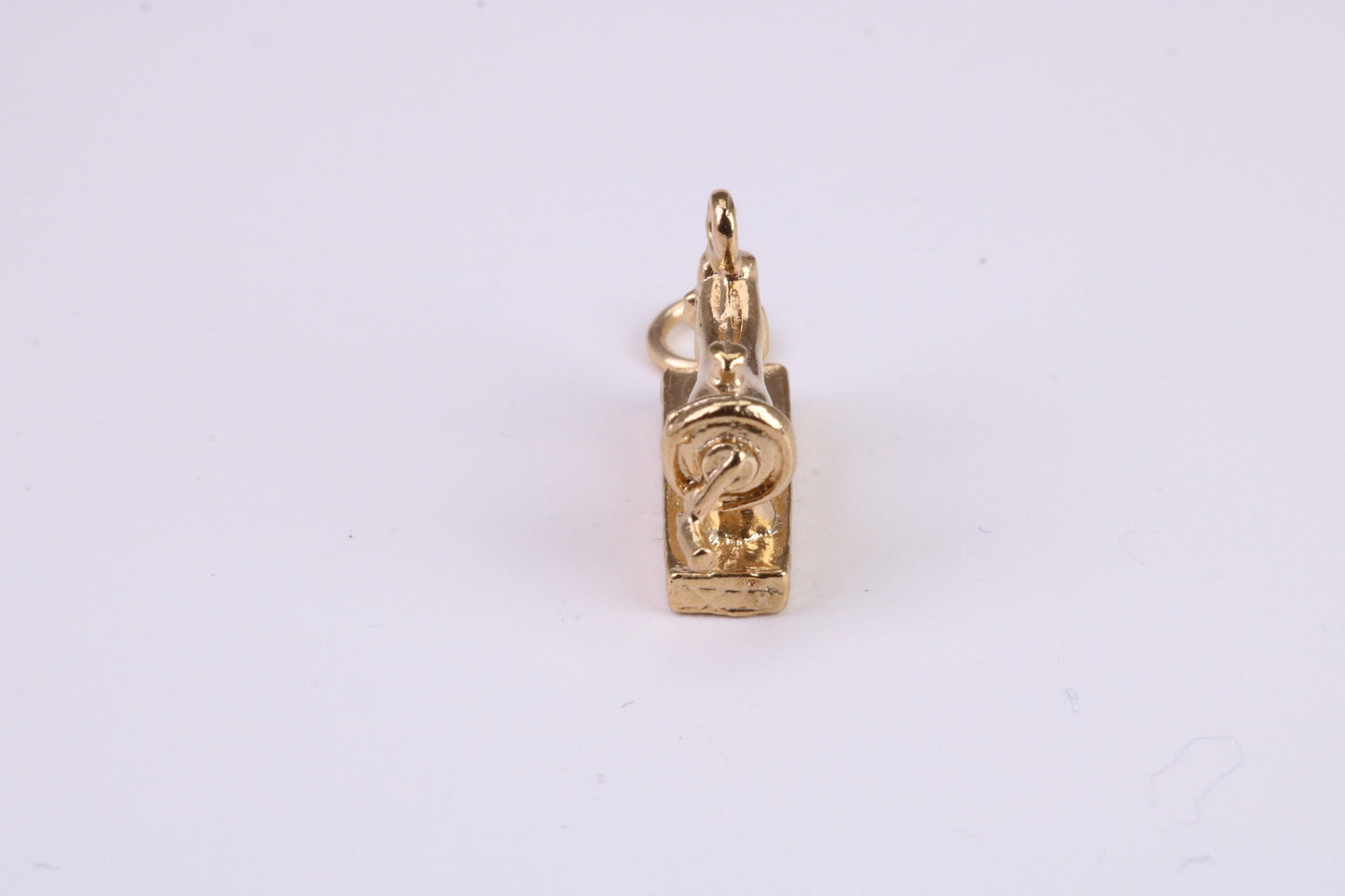 Sewing Machine Charm, Traditional Charm, Made From Solid Yellow Gold with British Hallmark, Complete with Attachment Link