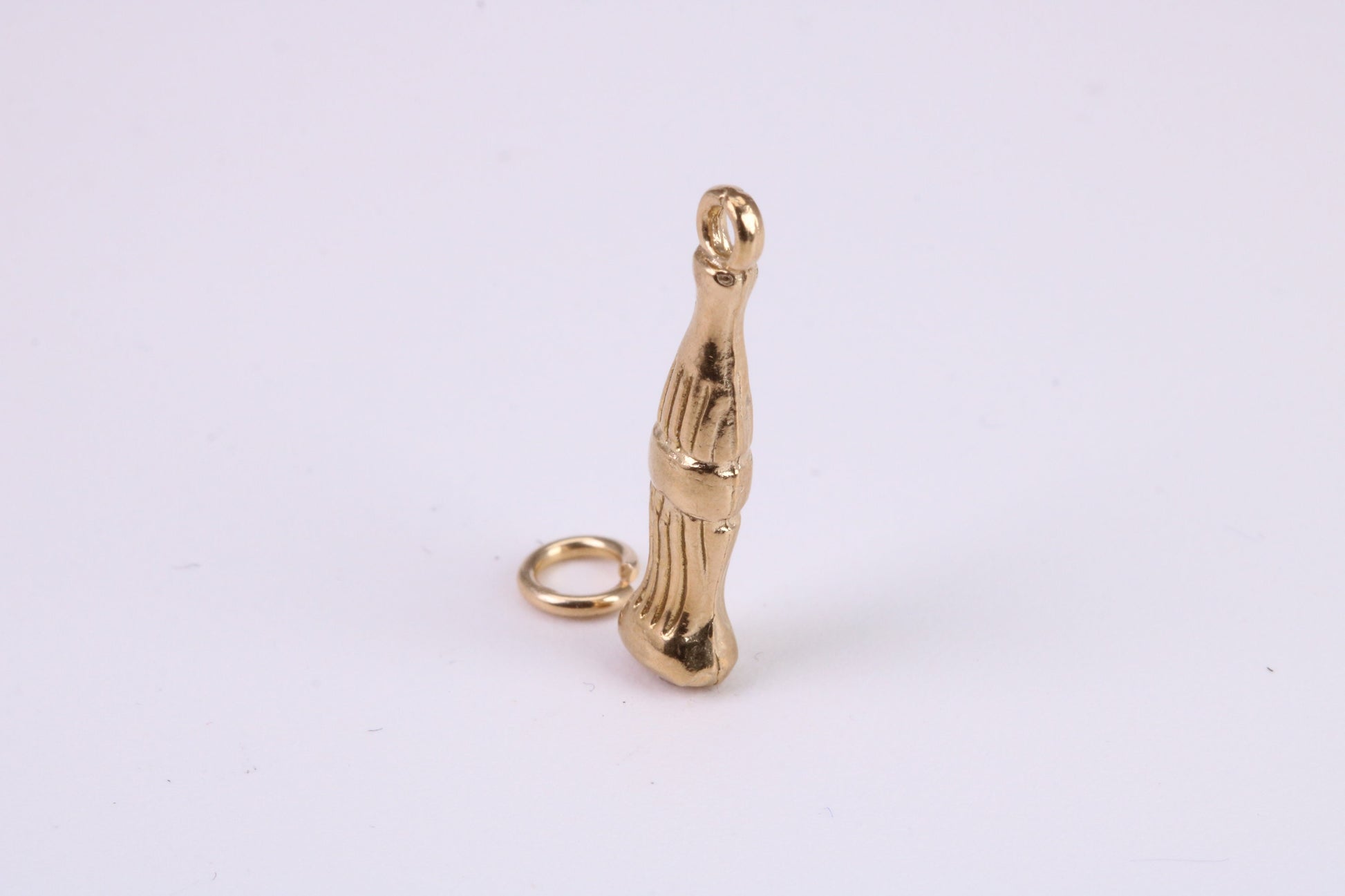 Cola Bottle Charm, Traditional Charm, Made From Solid Yellow Gold with British Hallmark, Complete with Attachment Link