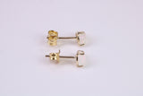 Natural Teardrop cut Opal set Stud Earrings Made from Solid Yellow Gold
