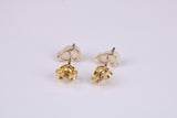 Natural Teardrop cut Opal set Stud Earrings Made from Solid Yellow Gold