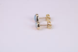 Natural Teardrop cut Opal set Stud Earrings Made from Solid Yellow Gold