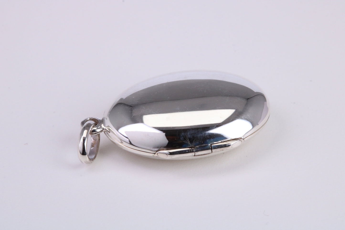 25 mm Long Oval Shaped Locket, Made from Solid Sterling Silver