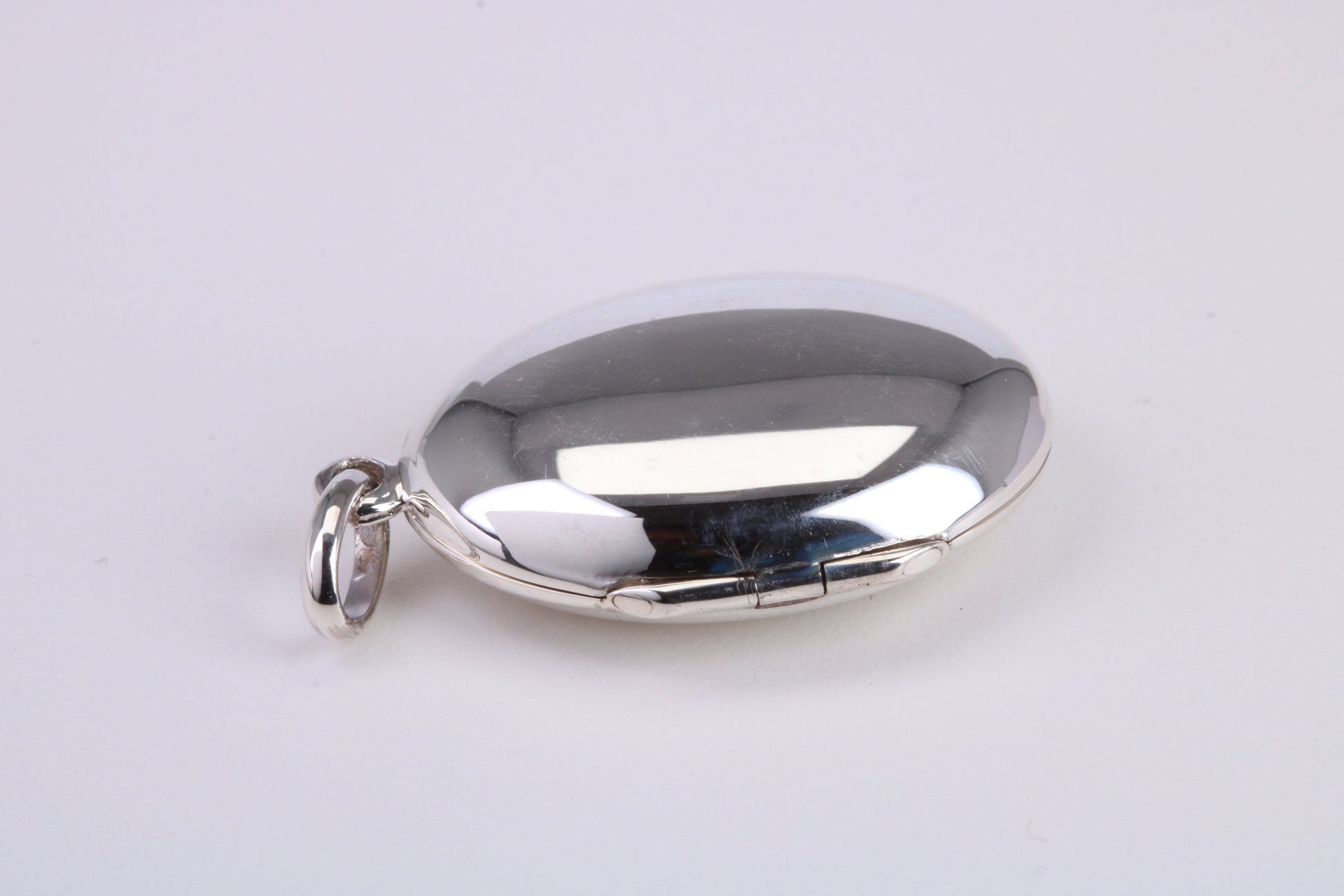 25 mm Long Oval Shaped Locket, Made from Solid Sterling Silver