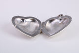 25 mm Long Heart Shaped Locket, Made from Solid Sterling Silver