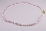 Beautiful South Sea Akoya Pearl Necklace, set with Silver Yellow Gold Plated Clasp, 6-6.50 mm Akoya Pearl, 16 inch Long Strands
