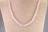 Beautiful South Sea Akoya Pearl Necklace, set with Silver Yellow Gold Plated Clasp, 6-6.50 mm Akoya Pearl, 16 inch Long Strands