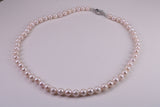 Beautiful South Sea Akoya Pearl Necklace, set with Silver Clasp, 6-7 mm Akoya Pearl, 16 inch Long Strands