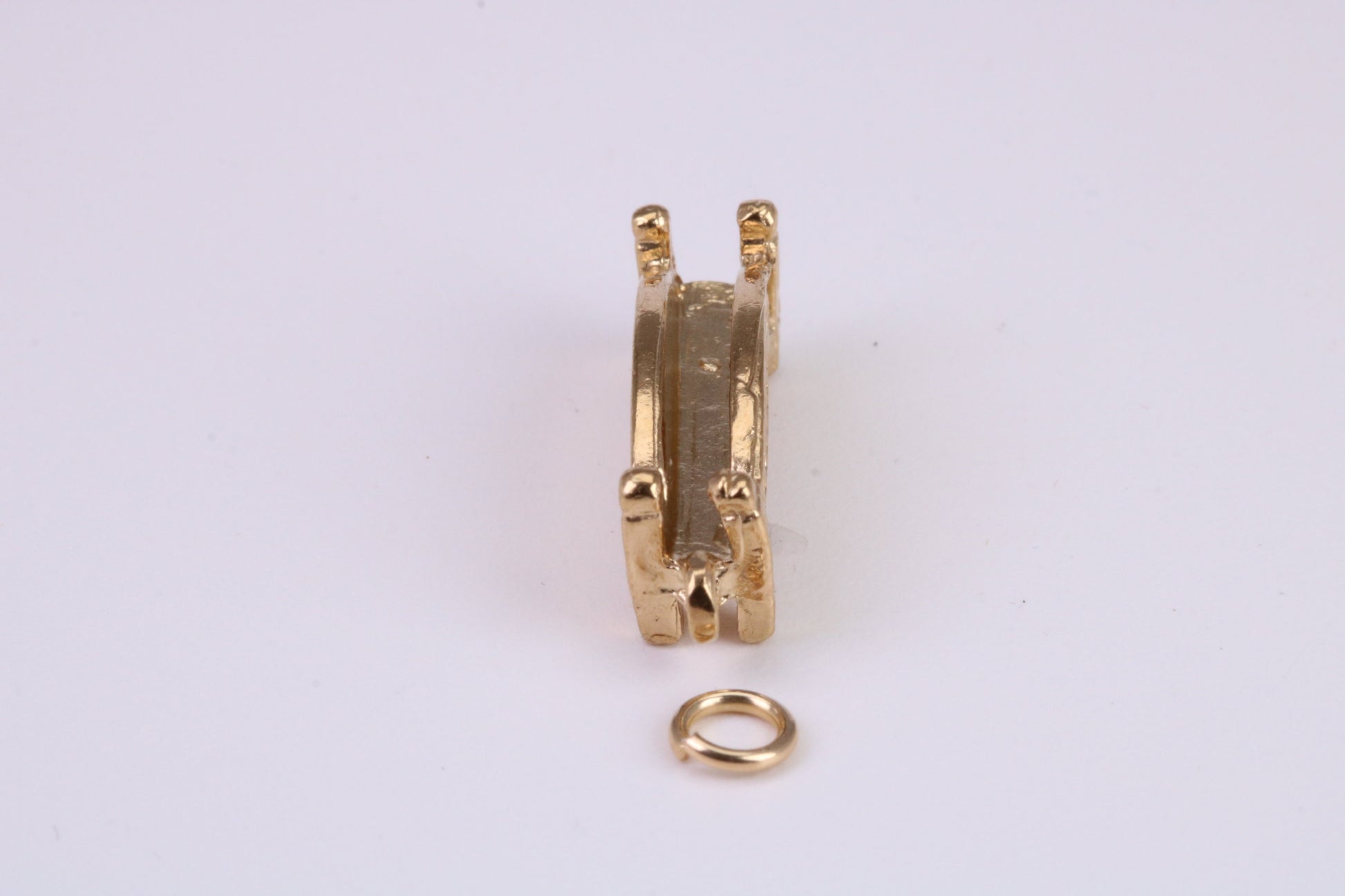 Bridge Charm, Traditional Charm, Made From Solid Yellow Gold with British Hallmark, Complete with Attachment Link