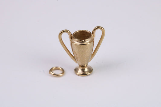 Sports Trophy Charm, Traditional Charm, Made From Solid Cast Yellow Gold with British Hallmark