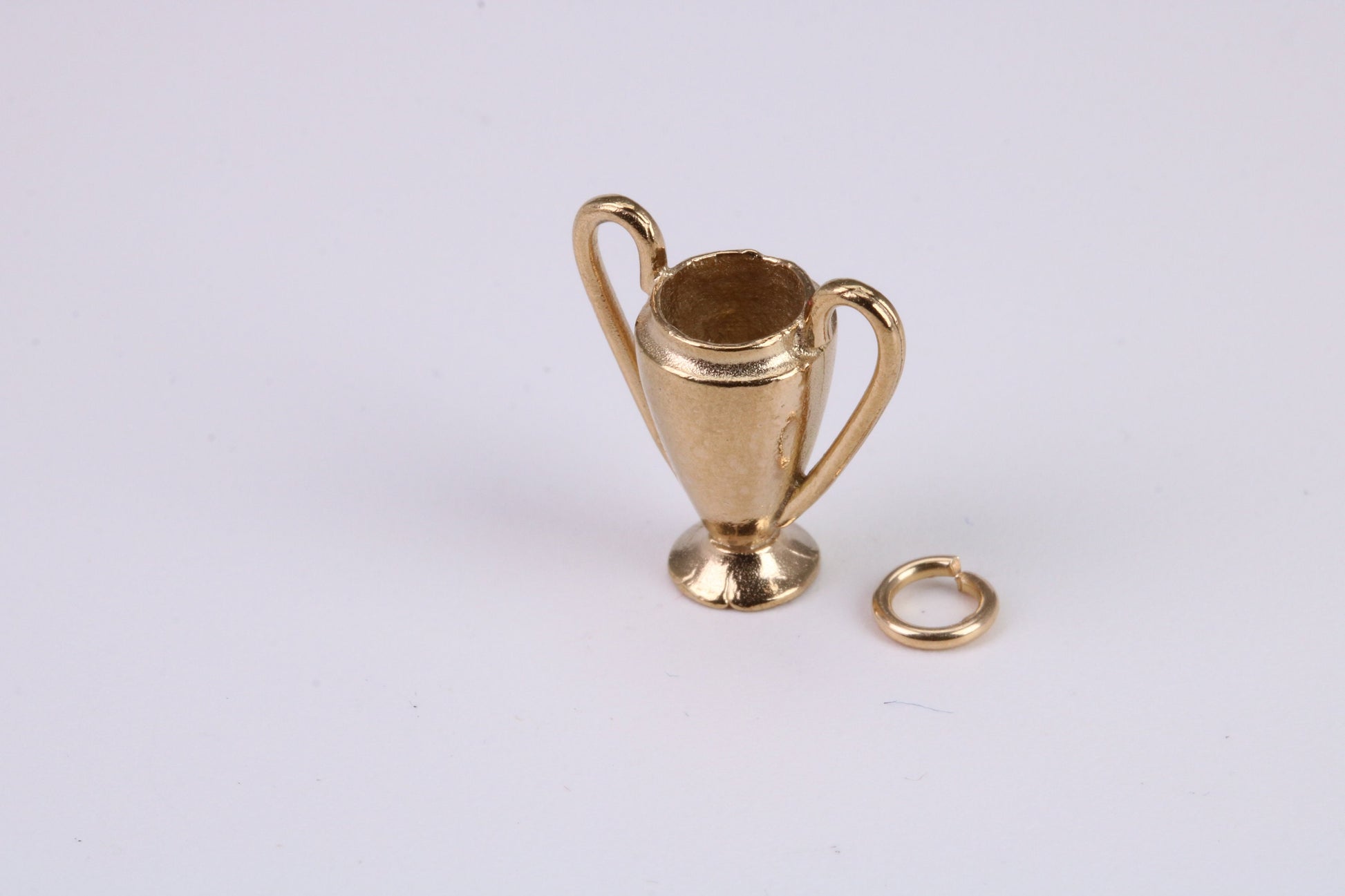 Sports Trophy Charm, Traditional Charm, Made From Solid Cast Yellow Gold with British Hallmark