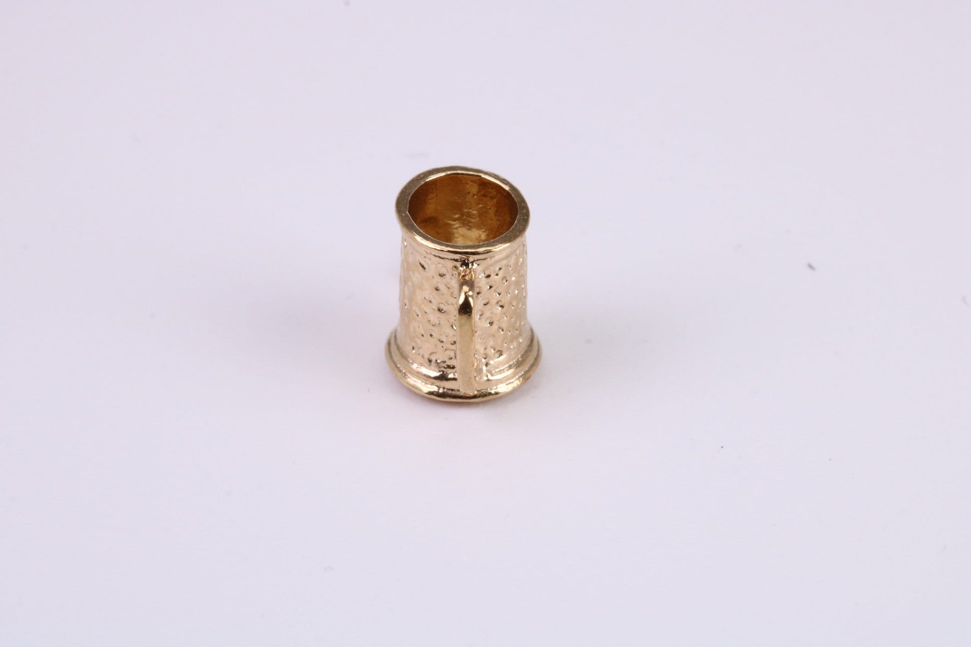 Beer Tankard Charm, Traditional Charm, Made From Solid Yellow Gold with British Hallmark, Complete with Attachment Link