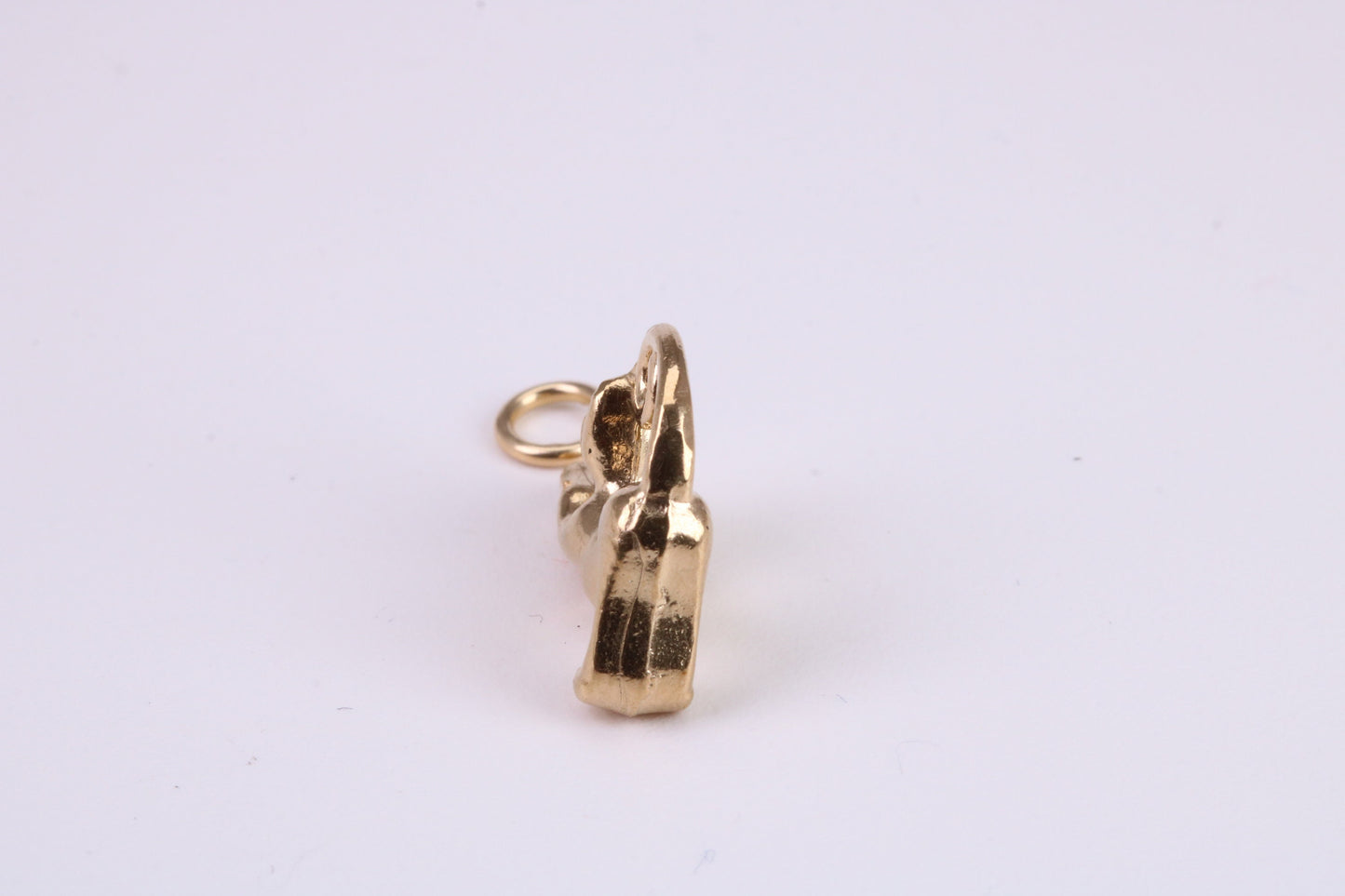 Cat Charm, Traditional Charm, Made From Solid Yellow Gold with British Hallmark, Complete with Attachment Link