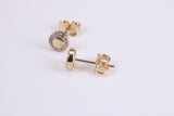 Cubic Zirconia set Necklace and Matching Stud Earrings, made from solid 9ct Yellow Gold