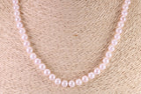 Beautiful South Sea Akoya Pearl Necklace, set with Silver Yellow Gold Plated Clasp, 6-6.50 mm Akoya Pearl, 16 inch Long Strands