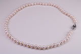 Beautiful South Sea Akoya Pearl Necklace, set with Silver Clasp, 6-7 mm Akoya Pearl, 16 inch Long Strands