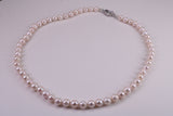 Beautiful South Sea Akoya Pearl Necklace, set with Silver Clasp, 6-7 mm Akoya Pearl, 16 inch Long Strands