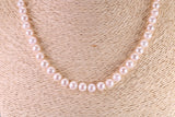 Beautiful South Sea Akoya Pearl Necklace, set with Silver Clasp, 6-7 mm Akoya Pearl, 16 inch Long Strands