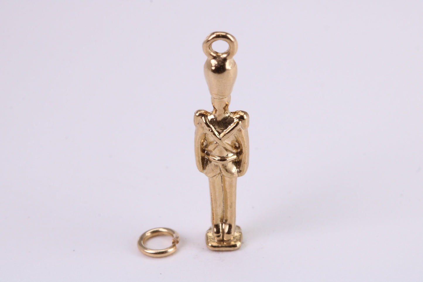 Queens Guard Charm, Traditional Charm, Made from Solid Yellow Gold, British Hallmarked, Complete with Attachment Link