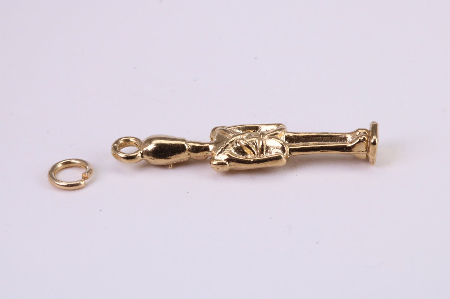 Queens Guard Charm, Traditional Charm, Made from Solid Yellow Gold, British Hallmarked, Complete with Attachment Link