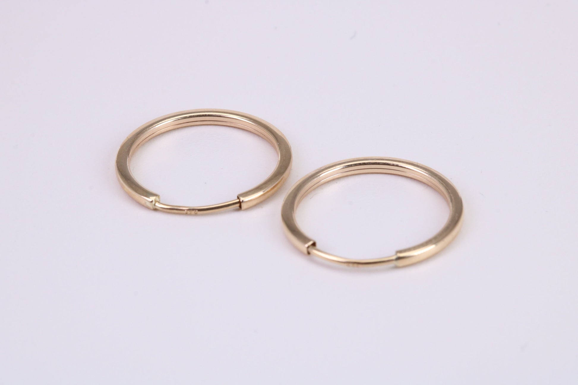 19 mm Round Sleeper Earrings Made from 9ct Yellow Gold