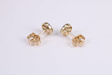 Cubic Zirconia set Necklace and Matching Stud Earrings, made from solid 9ct Yellow Gold