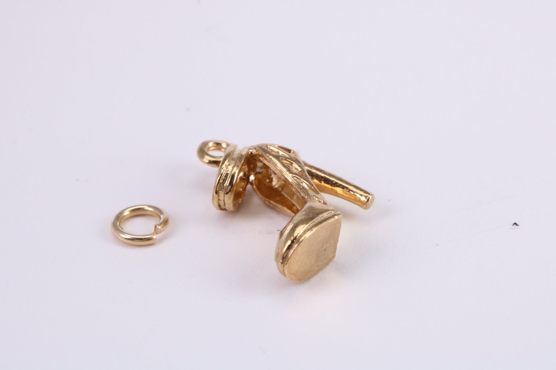 Stiletto Charm, Traditional Charm, Made from Solid Yellow Gold, British Hallmarked, Complete with Attachment Link