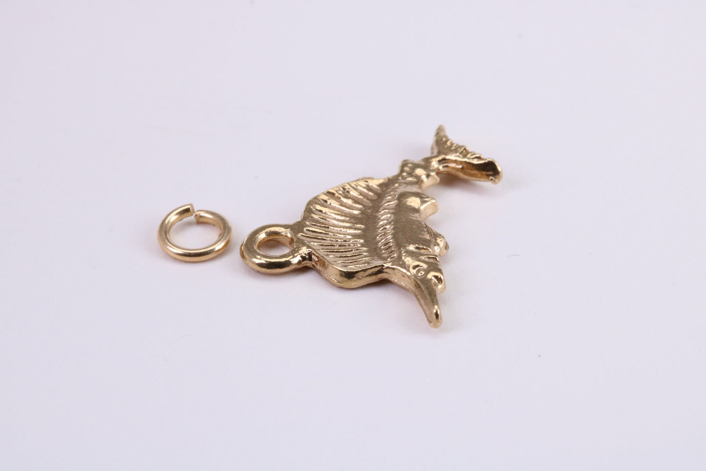 Sail Fish Charm, Traditional Charm, Made from Solid Yellow Gold, British Hallmarked, Complete with Attachment Link