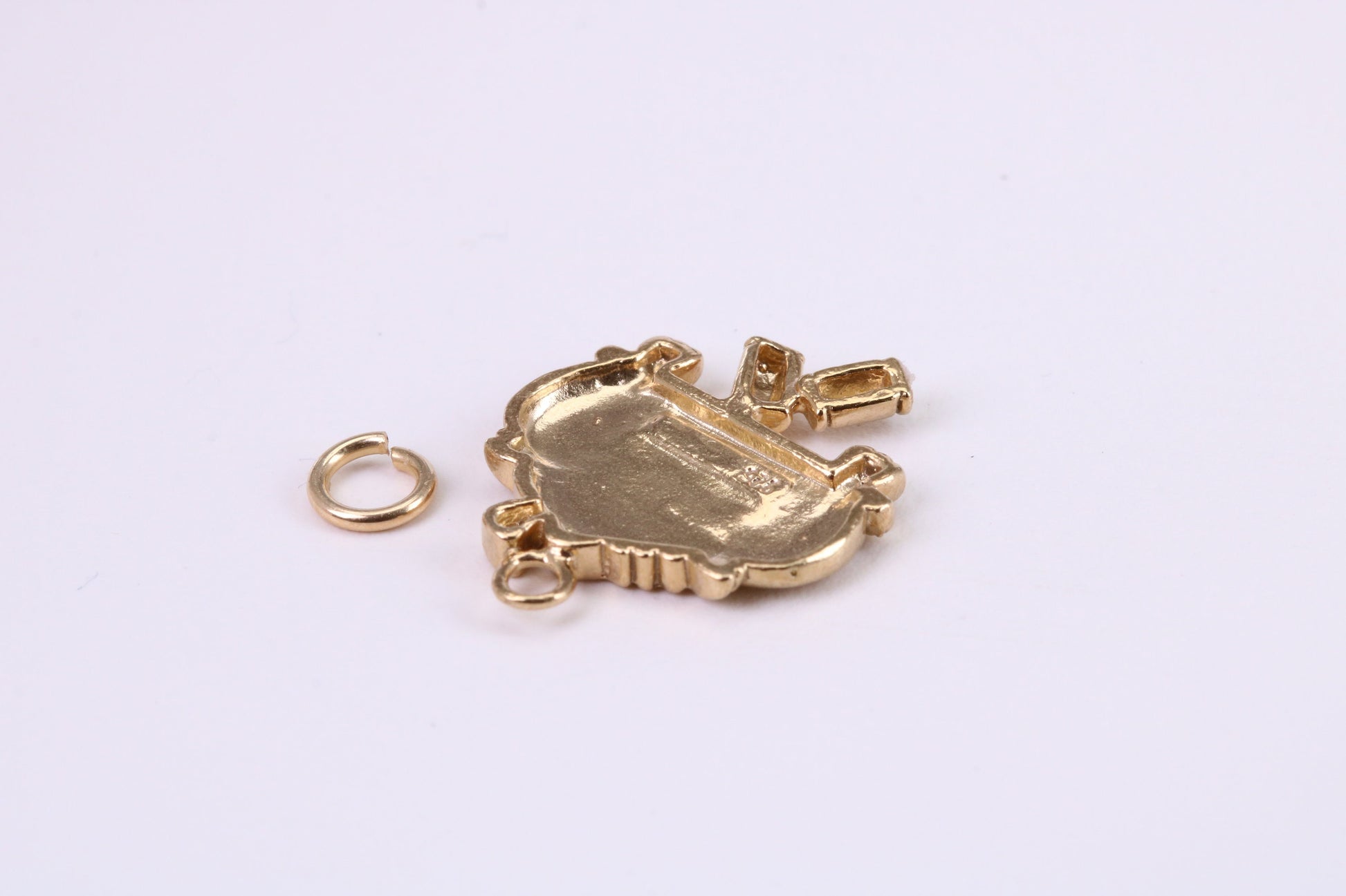 Just Married Charm, Traditional Charm, Made from Solid Yellow Gold, British Hallmarked, Complete with Attachment Link