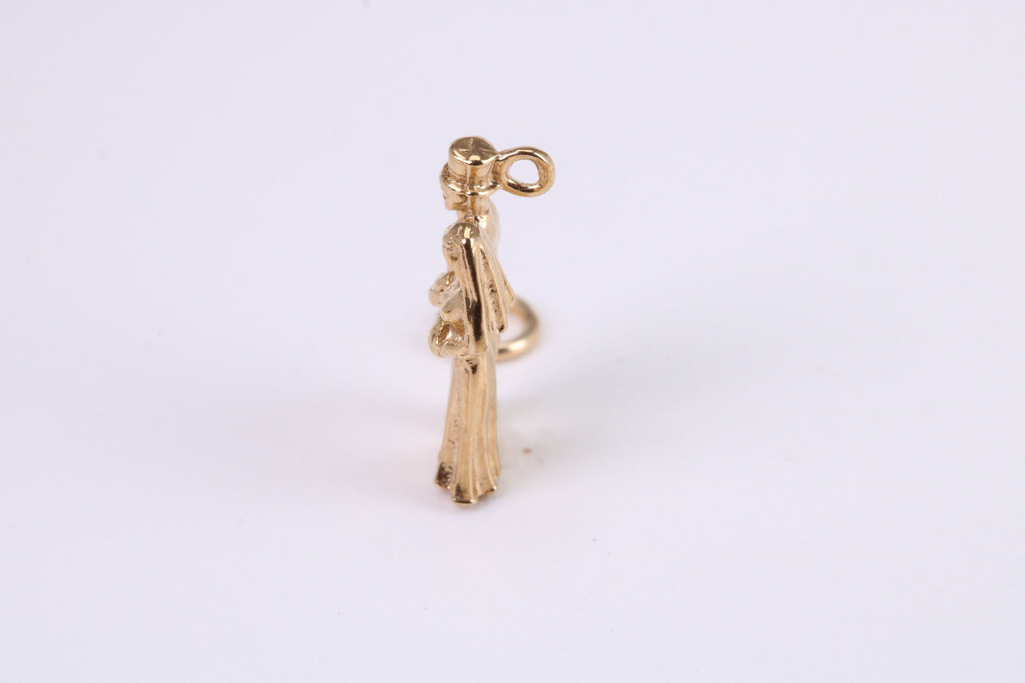 The Vow Charm, Traditional Charm, Made from Solid Yellow Gold, British Hallmarked, Complete with Attachment Link